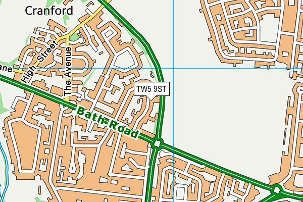 TW5 9ST map - OS VectorMap District (Ordnance Survey) TW5 9ST map - OS VectorMap District (Ordnance Survey)