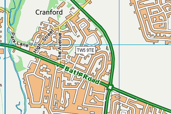TW5 9TE map - OS VectorMap District (Ordnance Survey) TW5 9TE map - OS VectorMap District (Ordnance Survey)