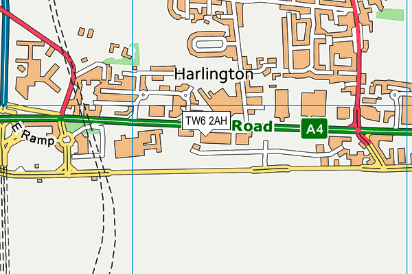 TW6 2AH map - OS VectorMap District (Ordnance Survey) TW6 2AH map - OS VectorMap District (Ordnance Survey)
