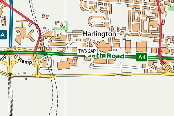 TW6 2AP map - OS VectorMap District (Ordnance Survey) TW6 2AP map - OS VectorMap District (Ordnance Survey)