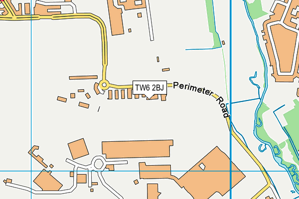 TW6 2BJ map - OS VectorMap District (Ordnance Survey)