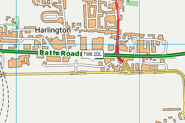 TW6 2DL map - OS VectorMap District (Ordnance Survey) TW6 2DL map - OS VectorMap District (Ordnance Survey)
