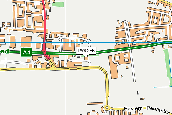 TW6 2EB map - OS VectorMap District (Ordnance Survey) TW6 2EB map - OS VectorMap District (Ordnance Survey)