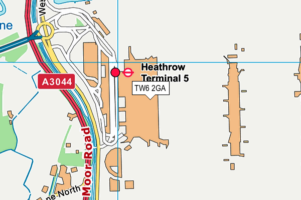 TW6 2GA map - OS VectorMap District (Ordnance Survey) TW6 2GA map - OS VectorMap District (Ordnance Survey)