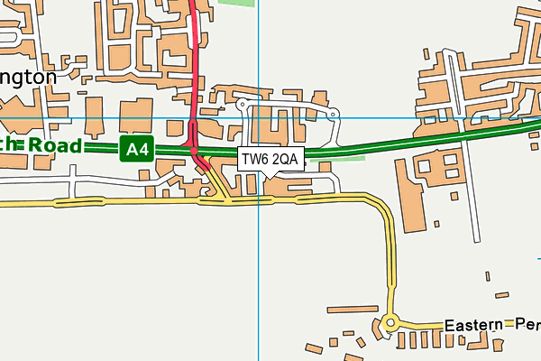 TW6 2QA map - OS VectorMap District (Ordnance Survey) TW6 2QA map - OS VectorMap District (Ordnance Survey)