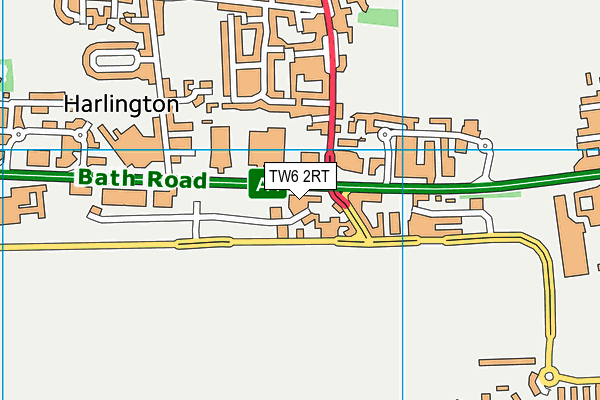 TW6 2RT map - OS VectorMap District (Ordnance Survey)