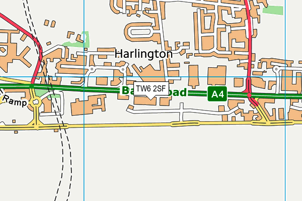 TW6 2SF map - OS VectorMap District (Ordnance Survey) TW6 2SF map - OS VectorMap District (Ordnance Survey)