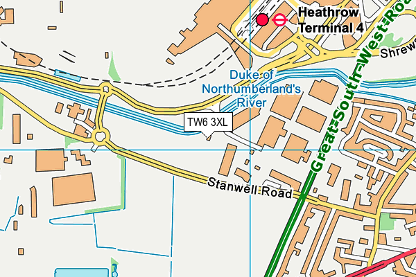TW6 3XL map - OS VectorMap District (Ordnance Survey) TW6 3XL map - OS VectorMap District (Ordnance Survey)