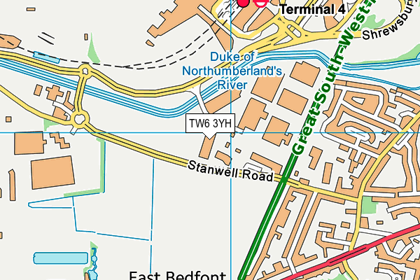 TW6 3YH map - OS VectorMap District (Ordnance Survey) TW6 3YH map - OS VectorMap District (Ordnance Survey)