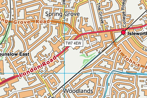 TW7 4EW map - OS VectorMap District (Ordnance Survey) TW7 4EW map - OS VectorMap District (Ordnance Survey)
