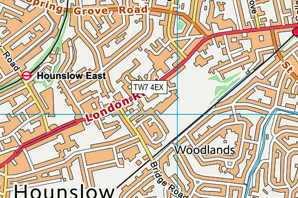 TW7 4EX map - OS VectorMap District (Ordnance Survey) TW7 4EX map - OS VectorMap District (Ordnance Survey)