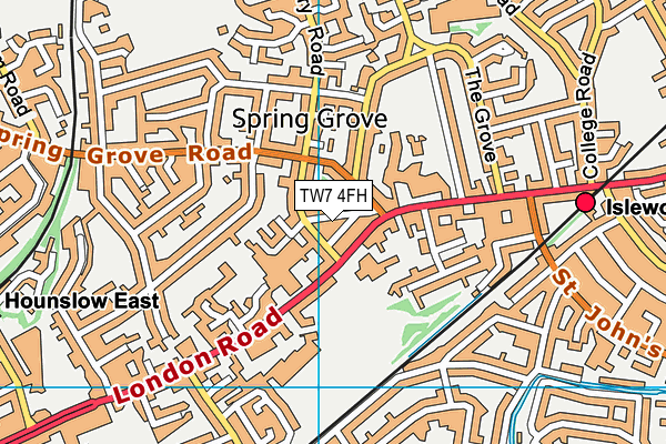 TW7 4FH map - OS VectorMap District (Ordnance Survey) TW7 4FH map - OS VectorMap District (Ordnance Survey)