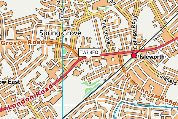 TW7 4FQ map - OS VectorMap District (Ordnance Survey) TW7 4FQ map - OS VectorMap District (Ordnance Survey)