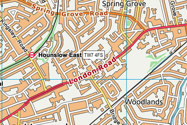 TW7 4FS map - OS VectorMap District (Ordnance Survey) TW7 4FS map - OS VectorMap District (Ordnance Survey)