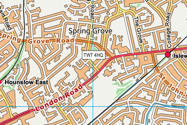 TW7 4HQ map - OS VectorMap District (Ordnance Survey) TW7 4HQ map - OS VectorMap District (Ordnance Survey)