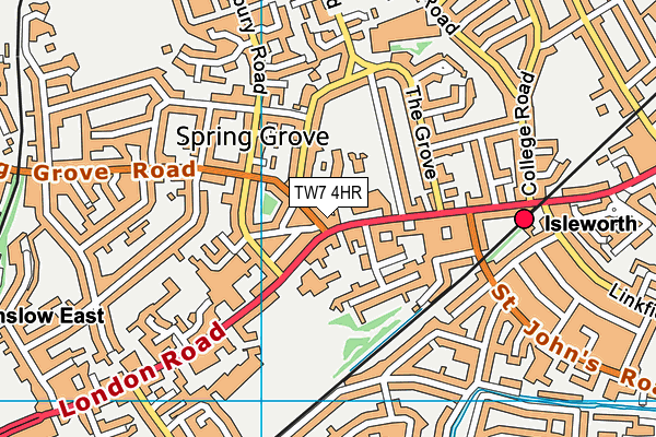 TW7 4HR map - OS VectorMap District (Ordnance Survey) TW7 4HR map - OS VectorMap District (Ordnance Survey)