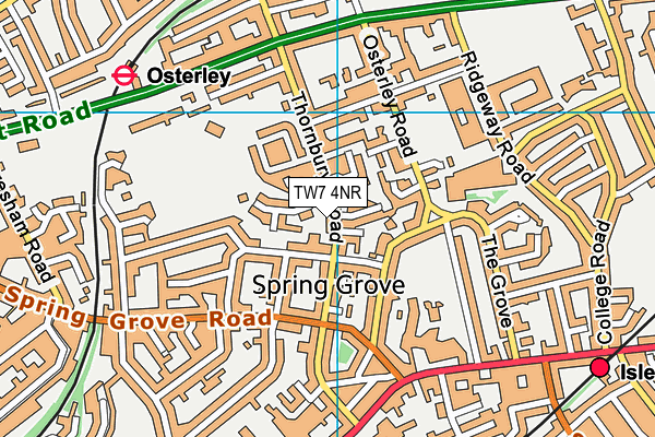 TW7 4NR map - OS VectorMap District (Ordnance Survey) TW7 4NR map - OS VectorMap District (Ordnance Survey)
