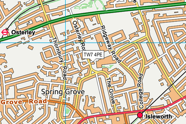 TW7 4PE map - OS VectorMap District (Ordnance Survey) TW7 4PE map - OS VectorMap District (Ordnance Survey)