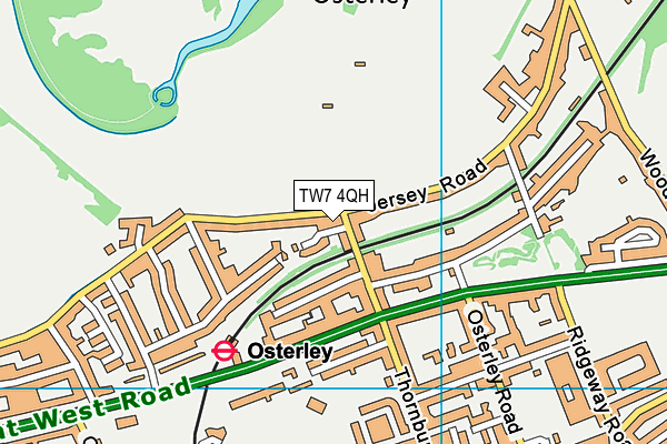 TW7 4QH map - OS VectorMap District (Ordnance Survey) TW7 4QH map - OS VectorMap District (Ordnance Survey)