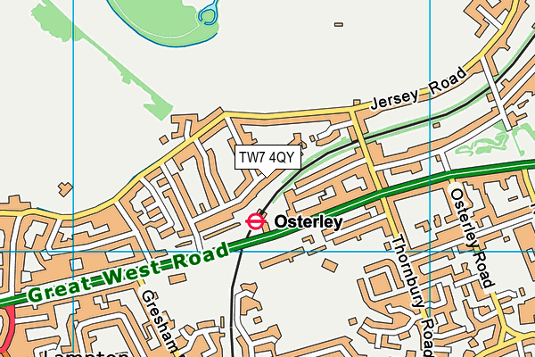 TW7 4QY map - OS VectorMap District (Ordnance Survey) TW7 4QY map - OS VectorMap District (Ordnance Survey)