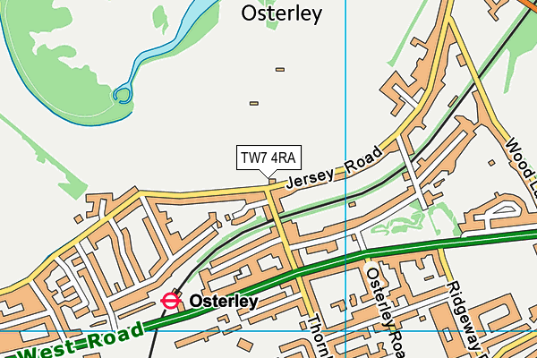 TW7 4RA map - OS VectorMap District (Ordnance Survey) TW7 4RA map - OS VectorMap District (Ordnance Survey)