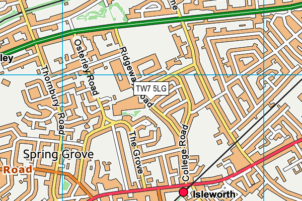 TW7 5LG map - OS VectorMap District (Ordnance Survey) TW7 5LG map - OS VectorMap District (Ordnance Survey)