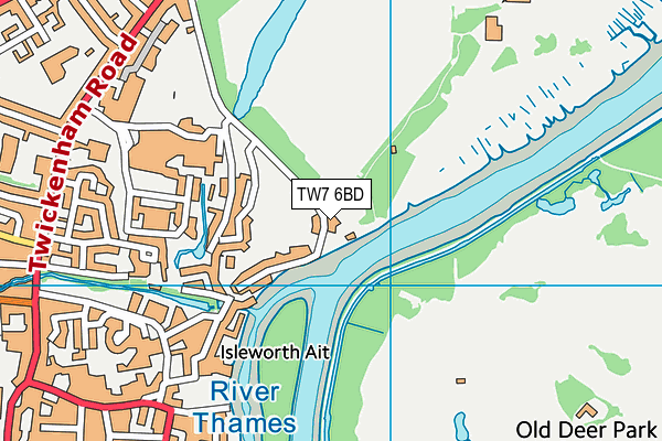 TW7 6BD map - OS VectorMap District (Ordnance Survey) TW7 6BD map - OS VectorMap District (Ordnance Survey)