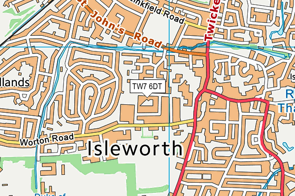 TW7 6DT map - OS VectorMap District (Ordnance Survey) TW7 6DT map - OS VectorMap District (Ordnance Survey)