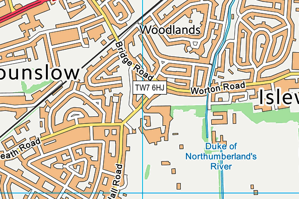 TW7 6HJ map - OS VectorMap District (Ordnance Survey) TW7 6HJ map - OS VectorMap District (Ordnance Survey)