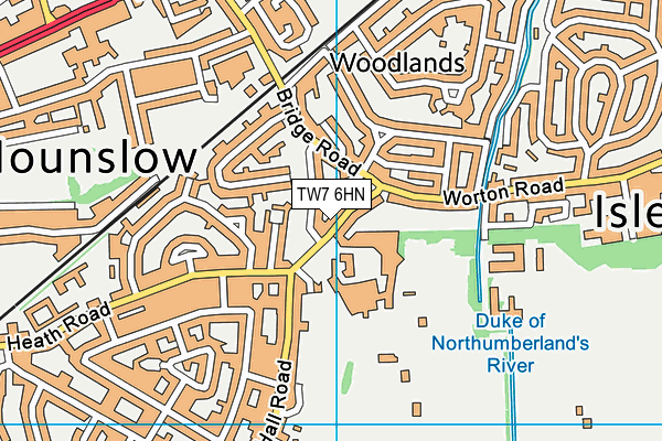 TW7 6HN map - OS VectorMap District (Ordnance Survey) TW7 6HN map - OS VectorMap District (Ordnance Survey)