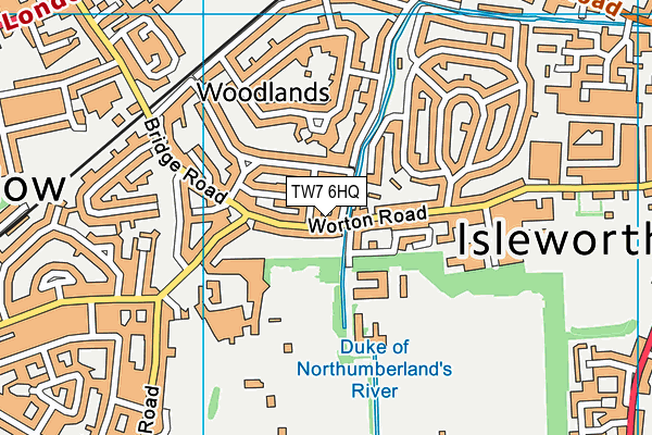 TW7 6HQ map - OS VectorMap District (Ordnance Survey) TW7 6HQ map - OS VectorMap District (Ordnance Survey)