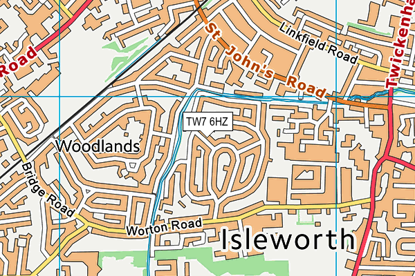 TW7 6HZ map - OS VectorMap District (Ordnance Survey) TW7 6HZ map - OS VectorMap District (Ordnance Survey)