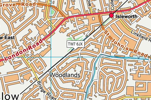 TW7 6JX map - OS VectorMap District (Ordnance Survey) TW7 6JX map - OS VectorMap District (Ordnance Survey)