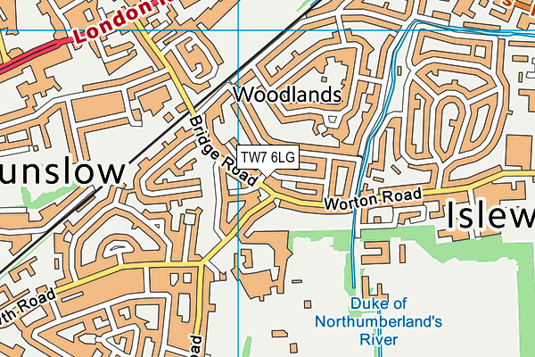 TW7 6LG map - OS VectorMap District (Ordnance Survey) TW7 6LG map - OS VectorMap District (Ordnance Survey)