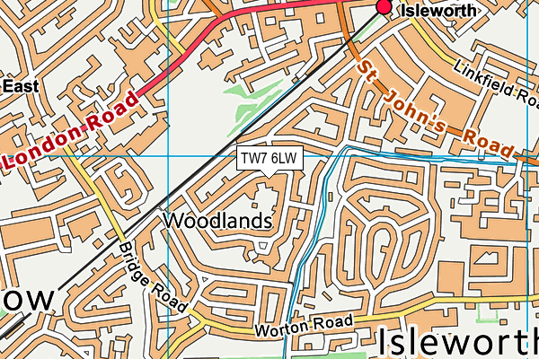 TW7 6LW map - OS VectorMap District (Ordnance Survey) TW7 6LW map - OS VectorMap District (Ordnance Survey)