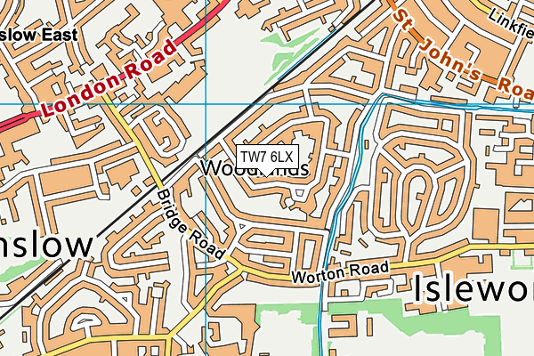 TW7 6LX map - OS VectorMap District (Ordnance Survey) TW7 6LX map - OS VectorMap District (Ordnance Survey)