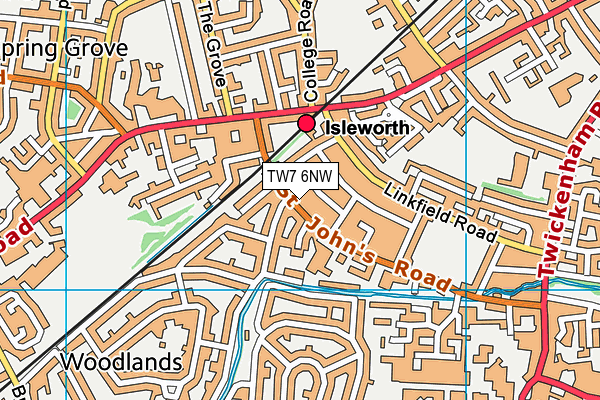TW7 6NW map - OS VectorMap District (Ordnance Survey) TW7 6NW map - OS VectorMap District (Ordnance Survey)