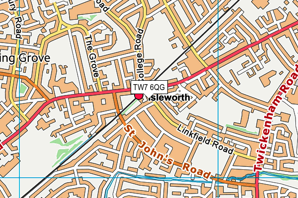 TW7 6QG map - OS VectorMap District (Ordnance Survey) TW7 6QG map - OS VectorMap District (Ordnance Survey)