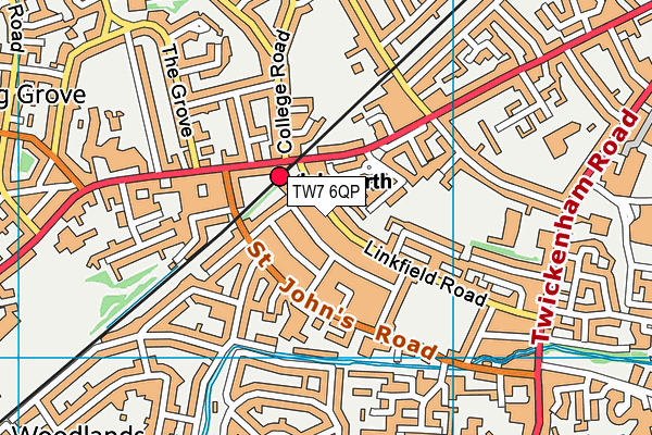 TW7 6QP map - OS VectorMap District (Ordnance Survey) TW7 6QP map - OS VectorMap District (Ordnance Survey)