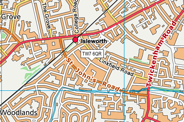 TW7 6QR map - OS VectorMap District (Ordnance Survey) TW7 6QR map - OS VectorMap District (Ordnance Survey)