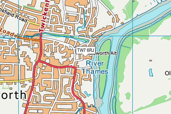 TW7 6RJ map - OS VectorMap District (Ordnance Survey) TW7 6RJ map - OS VectorMap District (Ordnance Survey)