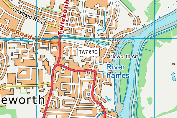 TW7 6RQ map - OS VectorMap District (Ordnance Survey) TW7 6RQ map - OS VectorMap District (Ordnance Survey)