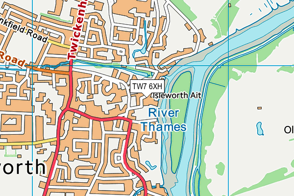 TW7 6XH map - OS VectorMap District (Ordnance Survey) TW7 6XH map - OS VectorMap District (Ordnance Survey)