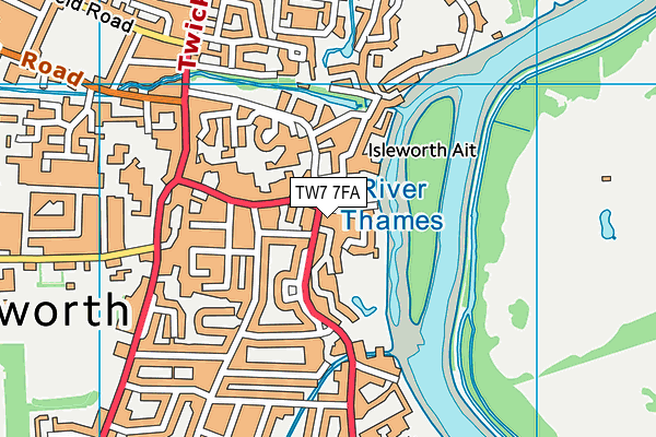 TW7 7FA map - OS VectorMap District (Ordnance Survey) TW7 7FA map - OS VectorMap District (Ordnance Survey)
