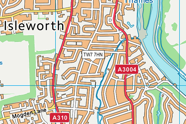 TW7 7HN map - OS VectorMap District (Ordnance Survey) TW7 7HN map - OS VectorMap District (Ordnance Survey)