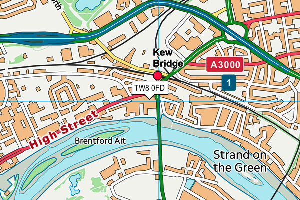 TW8 0FD map - OS VectorMap District (Ordnance Survey) TW8 0FD map - OS VectorMap District (Ordnance Survey)