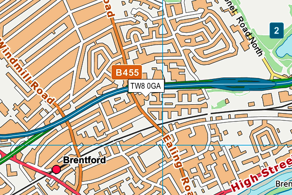 TW8 0GA map - OS VectorMap District (Ordnance Survey) TW8 0GA map - OS VectorMap District (Ordnance Survey)