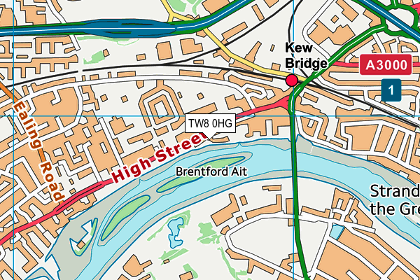 TW8 0HG map - OS VectorMap District (Ordnance Survey) TW8 0HG map - OS VectorMap District (Ordnance Survey)