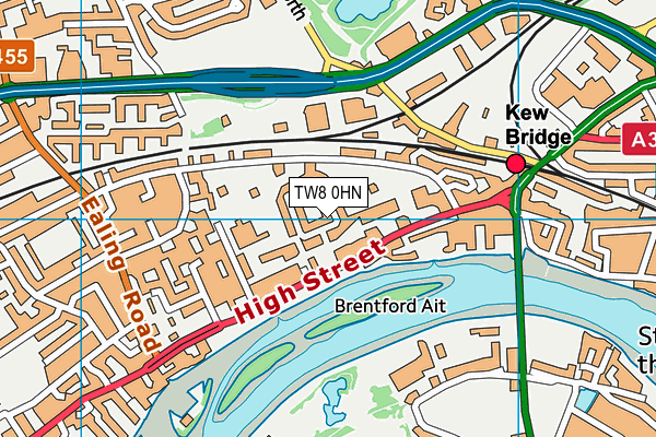TW8 0HN map - OS VectorMap District (Ordnance Survey) TW8 0HN map - OS VectorMap District (Ordnance Survey)