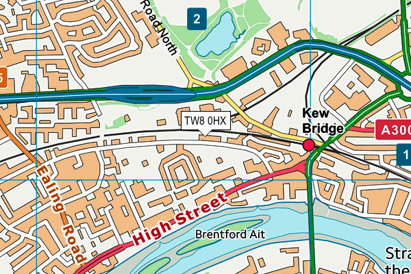 TW8 0HX map - OS VectorMap District (Ordnance Survey) TW8 0HX map - OS VectorMap District (Ordnance Survey)